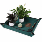 Owl Focus front view repotting mat protecting table surface