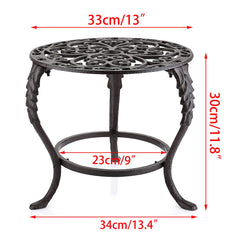 OwnMy metal stand curved bracket closeup showing sturdy legs and floor-protecting benefit