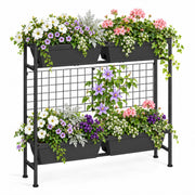 OYEAL front view of raised garden bed showing space-saving design and comfort