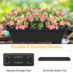 OYEAL drainage tray detail illustrating removable tray for easy water management