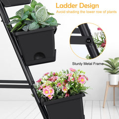OYEAL planter in-use on a balcony with herbs planted and space-saving benefit