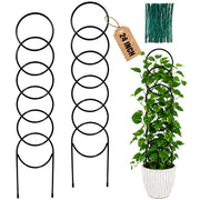 OYOEETD front view of two metal trellises showing compact pack and finish