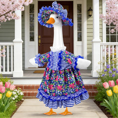 PaLuQiYa close-up of flower hat with bow demonstrates secure adjustable fit
