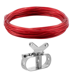 PAMASE front packaging of pool cover cable and winch kit showing contents and benefit secure storage