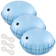 PAMASE front view of three-pack pool pillows showing package and size benefit