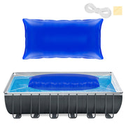 PAMASE front view of 4x8 pool pillow showing profile and fit benefit