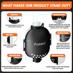 PAMAZY drain holes detail preventing waterlogging and reducing rot risk
