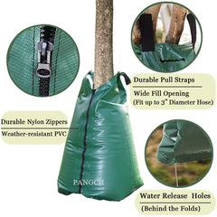 PANGCH filled bag wrapped around tree slowly releasing water to roots