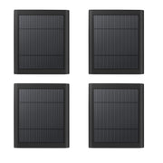 Paodekua solar panel front view showing solar cells and frame, enabling reliable camera charging