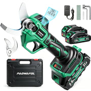 PAOWAFOL front view of electric pruning shears showing compact design and quick control