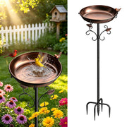 Parovite front view full assembly showing stable outdoor bird bath
