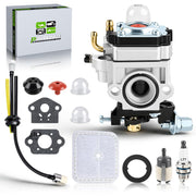 partszen front assembly showing carburetor and included parts for easy replacement