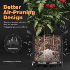 Patigrow rigid stand and reservoir detail illustrating self-watering benefit and stability