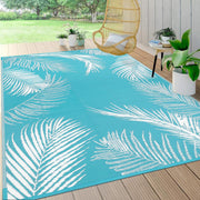 Pauwer front view teal leaf showing design and weather-ready finish