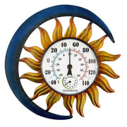pearlstar sun-style thermometer front view showing clear dual-scale reading and decorative accent