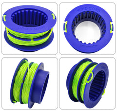 PEHUAP replacement spool installed on Kobalt trimmer demonstrating easy snap-in use