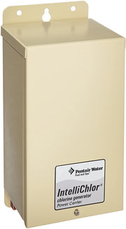 Pentair IntelliChlor power center front panel showing controls and indicators for easy operation