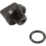 Pentair Sta-Rite drain plug front view showing threads and secure fit
