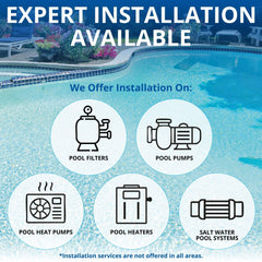 Pentair SuperFlo unionized fittings close-up for easy installation benefit
