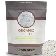 PERFECT PLANTS front bag showing perlite for easy storage and use