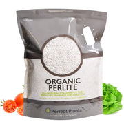 Perfect Plants perlite front packaging showing bag and label benefit