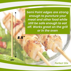 Perfect Stix length comparison showing 8.5-inch handle for safety