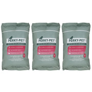 Perky-Pet front package showing three 2 lb bags and product branding for easy storage