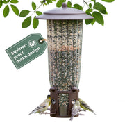 Perky-Pet front view showing four feeding stations and durable finish