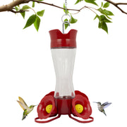 Perky-Pet front view of feeder showing ports and perches for easy feeding