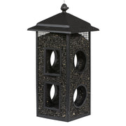 Perky-Pet front view showing mesh and perches, inviting more birds