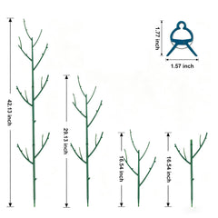 PERSZEN close-up of branch-shaped stake detail with natural blending benefit