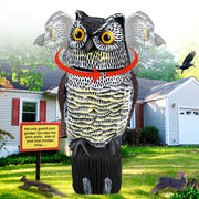 Pestvanish front profile showing realistic owl shape and garden protection