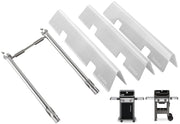 PETKAO full replacement kit front view showing burners and flavorizer bars, restores grill heat