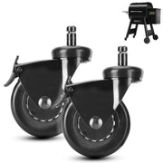 PETKAO front view of caster two-pack showing fit and finish benefit