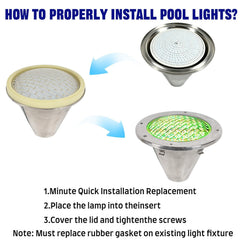 PGGBOO color demo in pool at night creating vibrant ambiance