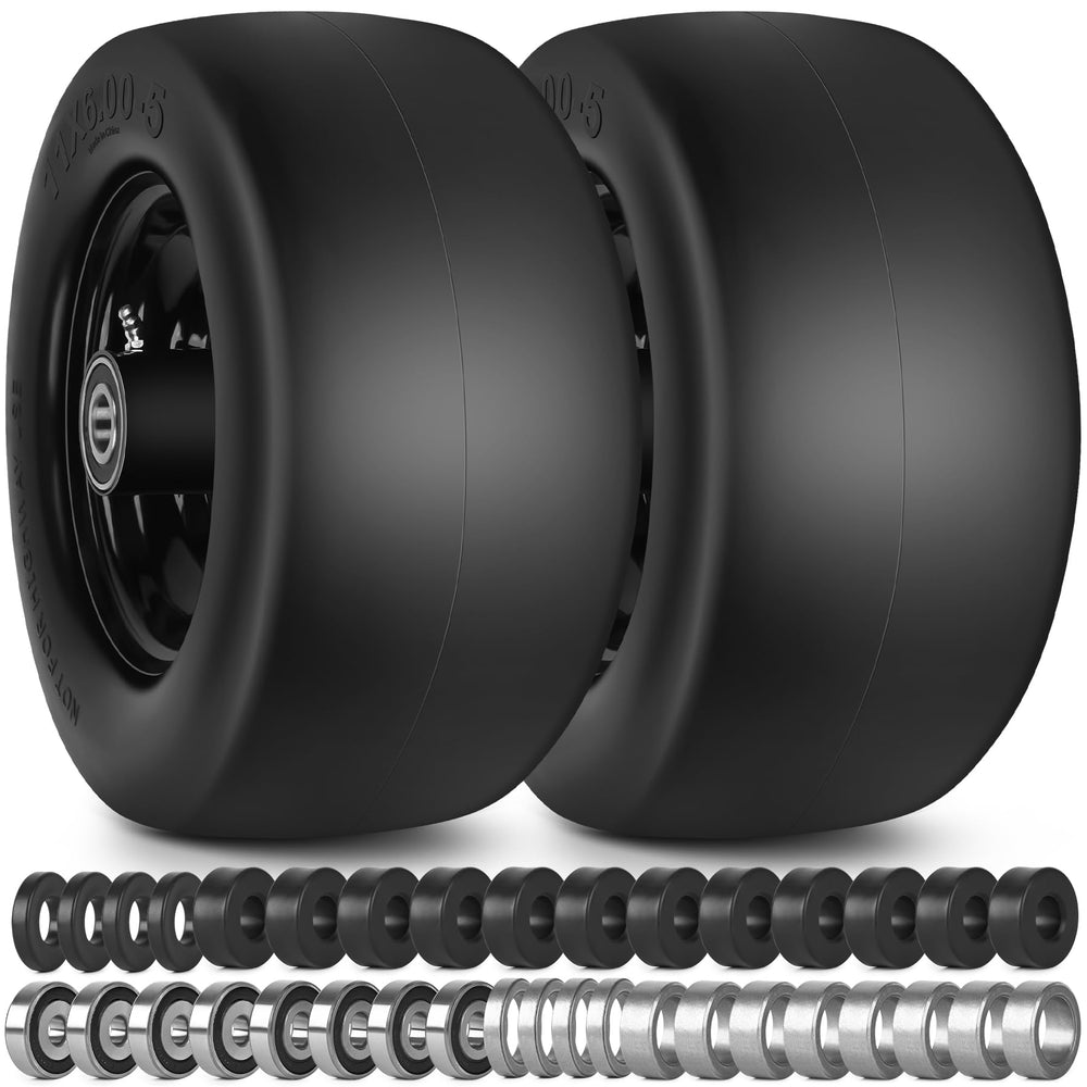 phepetroll front wheel assembly showing smooth tread and solid construction benefit: puncture-proof