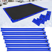 Phoncoo front view of 10-pack blue pool water bags showing product set benefit