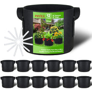 PHYEX front view of 12-pack grow bags showing full set and packaging, easy setup benefit