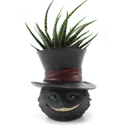 Picvelno cat planter front view shows cute face and sturdy base benefit: charming display