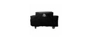 PIT BOSS front view of fitted 4-burner griddle cover protecting unit