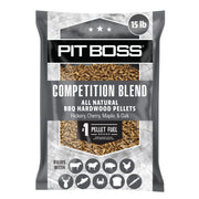 Pit Boss front packaging showing 15 lb bag and brand for dependable grilling
