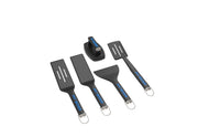 Pit Boss front view of 5-piece griddle kit showing complete set and convenience