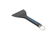Pit Boss griddle scraper front view showing handle and blade, durable cleaning