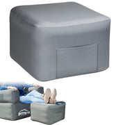 Pittman front view of inflated ottoman showing stable foot support