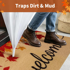 PKFEDR anti-slip backing close-up secures mat on floor