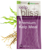 plantonix Kelp Bliss front packaging showing label and weight, clear product benefit