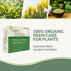 plantonix neem bliss texture closeup of fine neem meal, shows organic soil enrichment