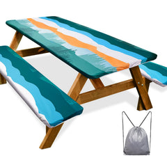Play Tailor front view of fitted table cover protecting surface