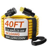PlugSaf front L14-30 connector showing secure twist-lock benefit
