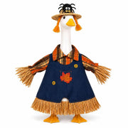 PLUJOYS front view of goose outfit showing full scarecrow look and curb appeal